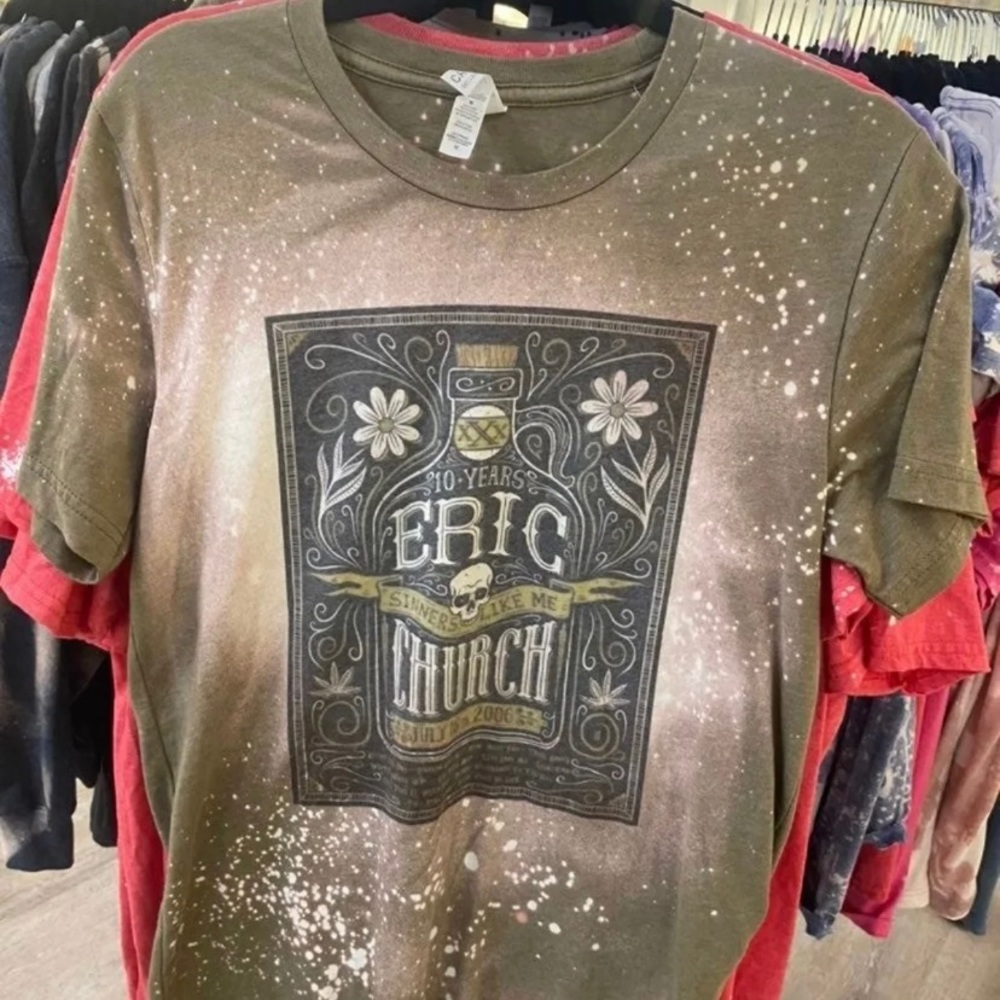 Eric church bleached tshirt
